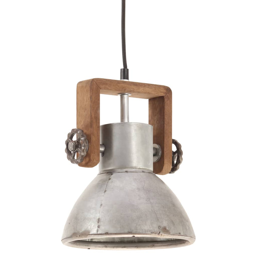 Hanglamp Industrieel Rond 25 W E27 19 Cm Kleurig Zilver