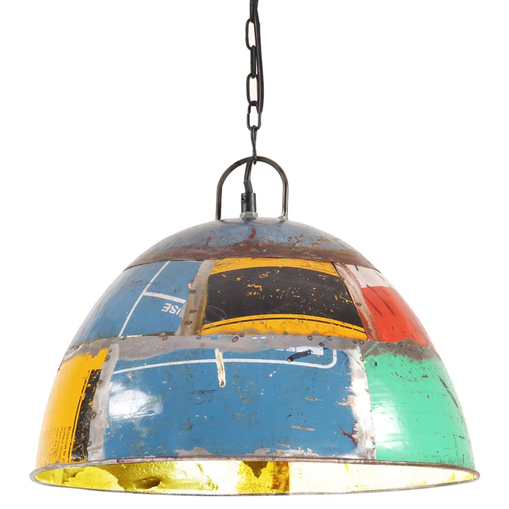 Hanglamp Industrieel Vintage Rond 25 W E27 41 Cm Meerkleurig Zwart