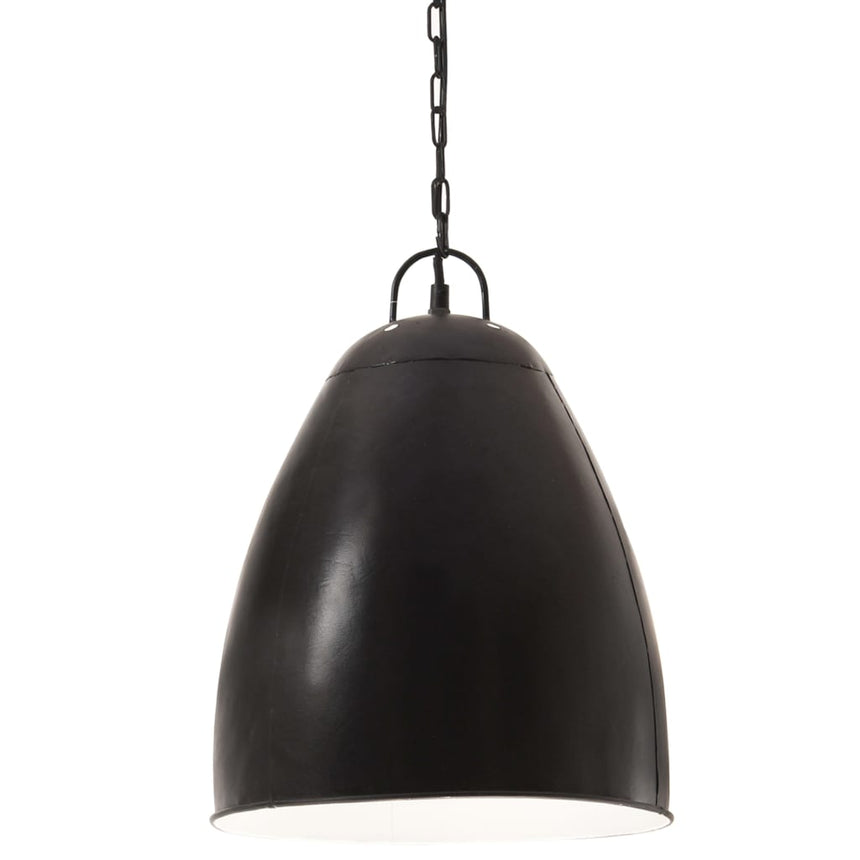Hanglamp Industrieel Rond 25 W E27 32 Cm Zwart