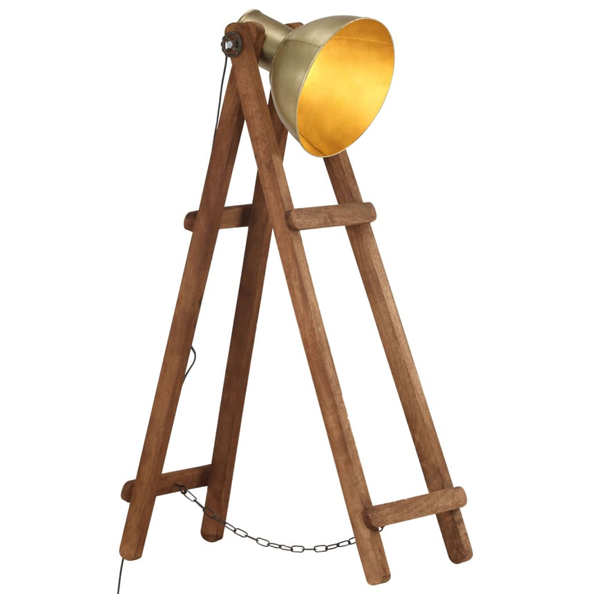 Vloerlamp E27 Massief Mangohout Meerkleurig