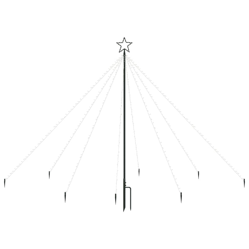 Kerstboomverlichting Waterval Binnen Buiten 400 Led's 2,5 M Warmwit