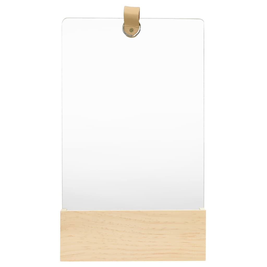 Wandspiegel 23X29,5 Cm Massief Grenenhout