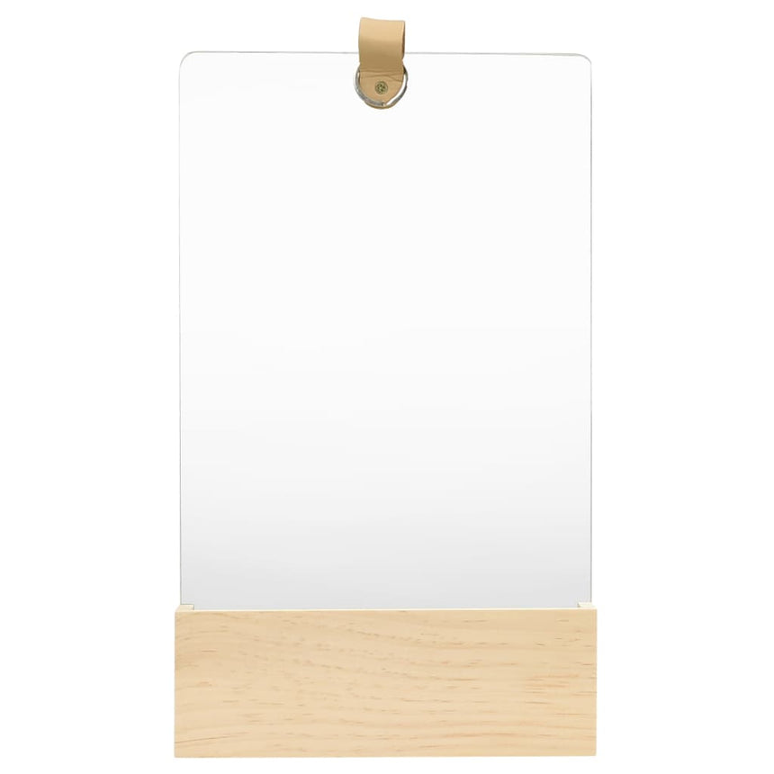 Wandspiegel 23X29,5 Cm Massief Grenenhout