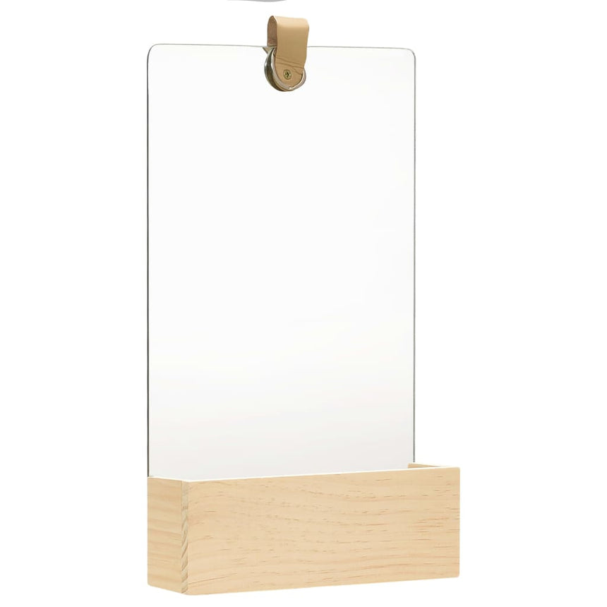 Wandspiegel 23X29,5 Cm Massief Grenenhout