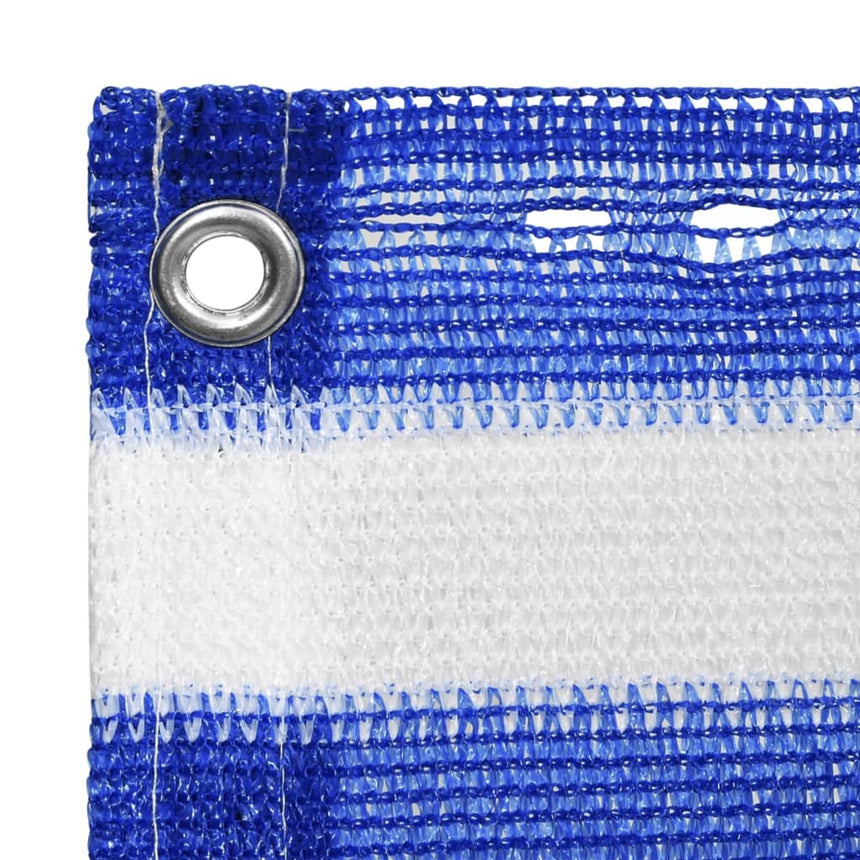 Balkonscherm Hdpe Blauw En Wit