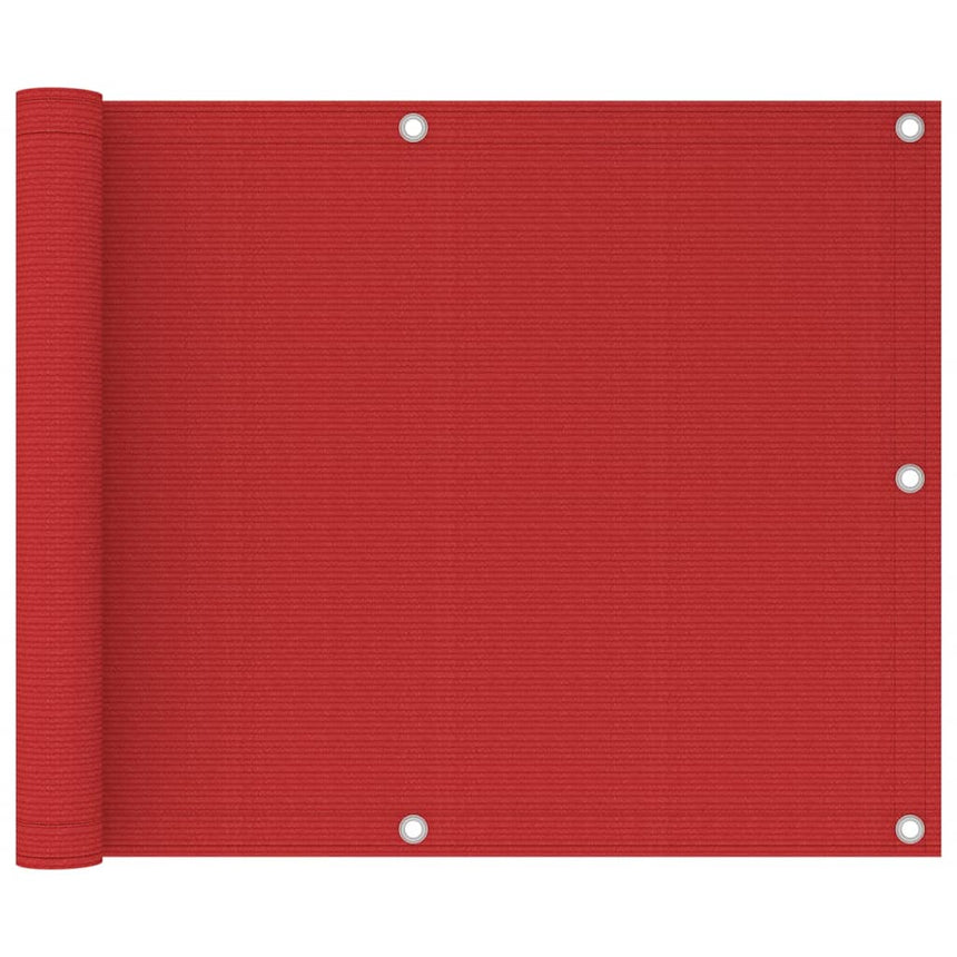 Balkonscherm Hdpe Rood
