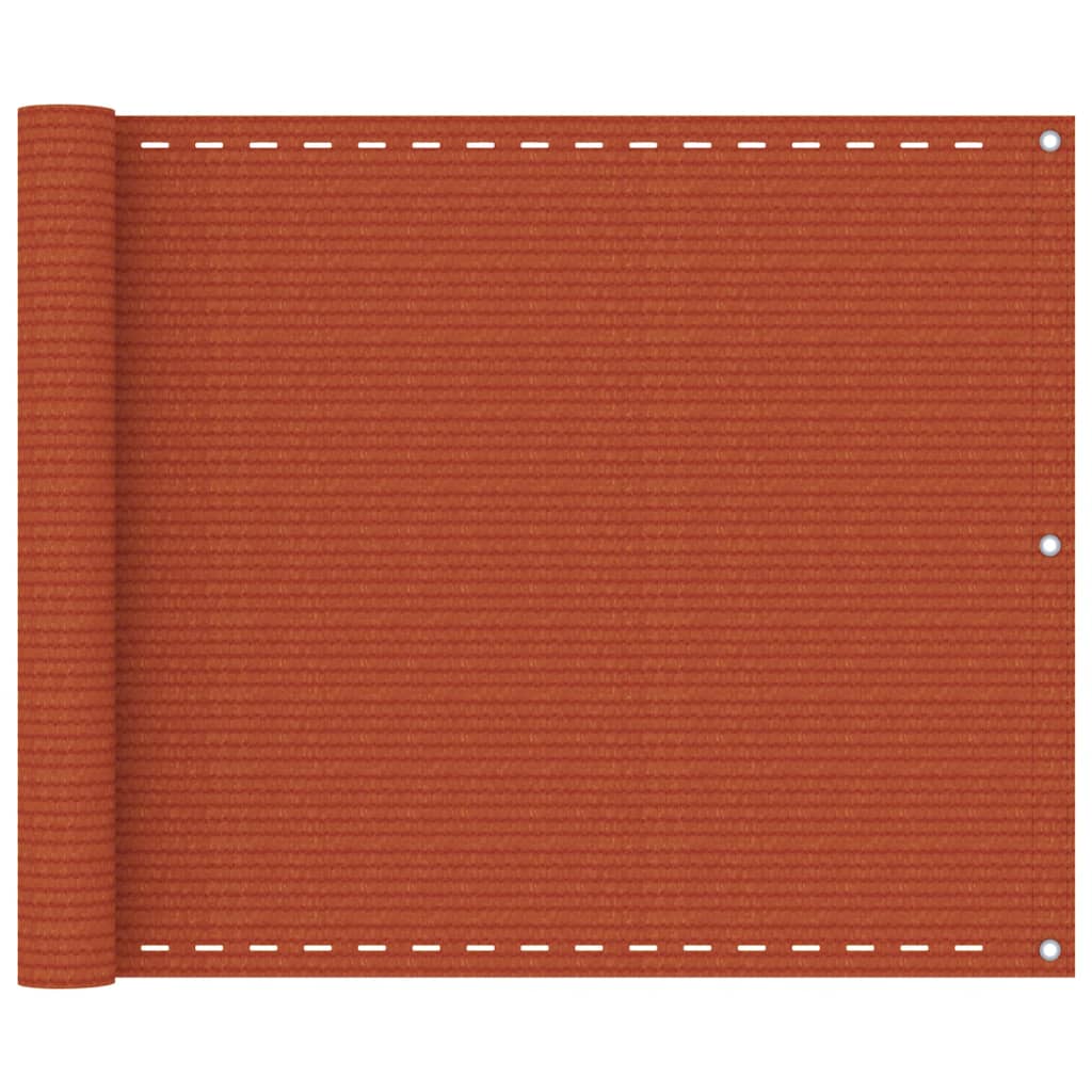 Balkonscherm 75X400 Cm Hdpe Oranje