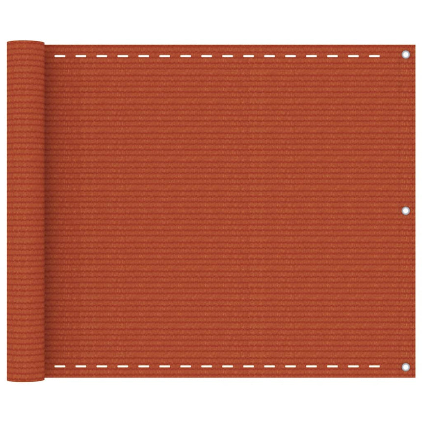 Balkonscherm 75X400 Cm Hdpe Oranje