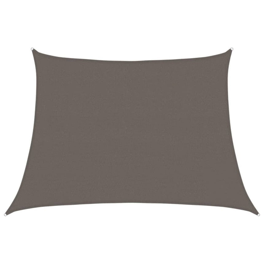 Zonnezeil 160 G/M² 4/5X3 M Hdpe Antracietkleurig Oranje