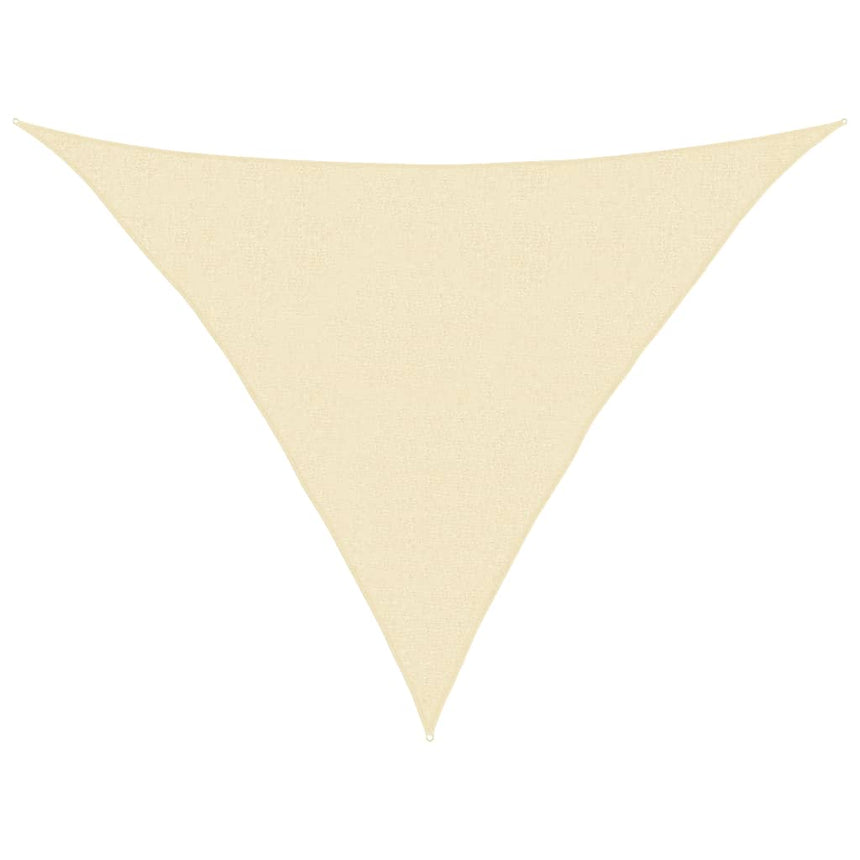 Zonnezeil 160 G/M² 2,5X2,5X3,5 M Hdpe Kleurig Crème