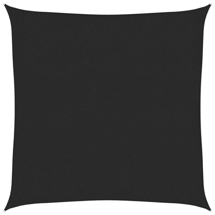 Zonnezeil 160 G/M² 3,6X3,6 M Hdpe Zwart