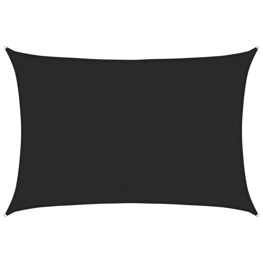 Zonnezeil 160 G/M² 3,5X4,5 M Hdpe Zwart