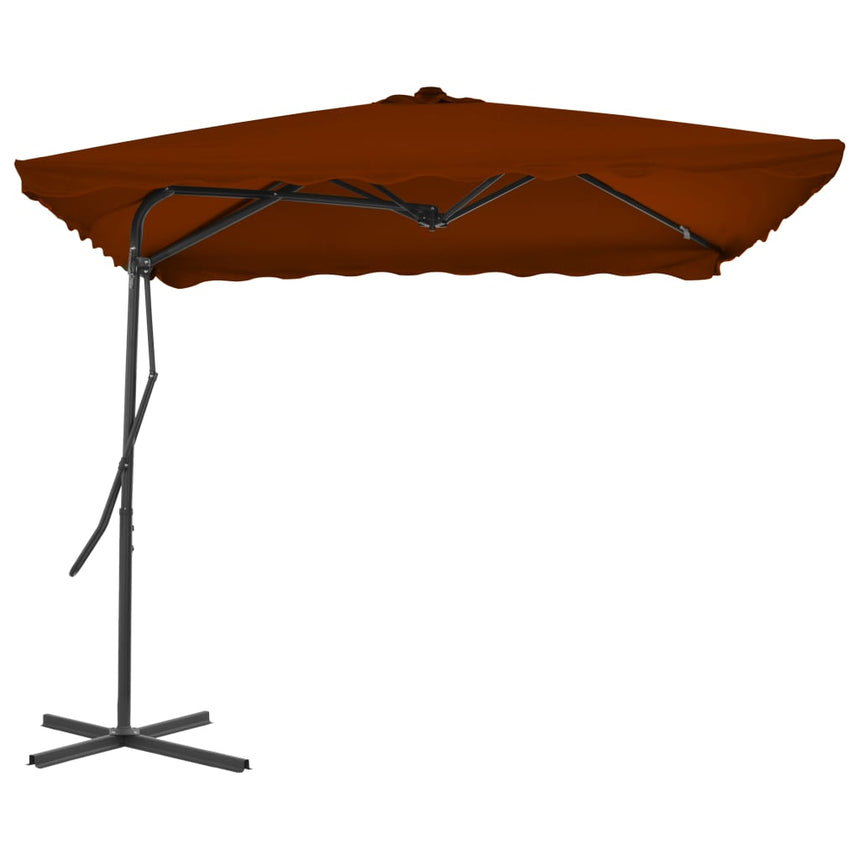 Parasol Met Stalen Paal 250X250X230 Cm Kleurig