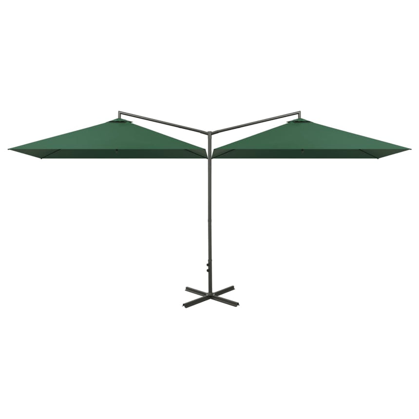 Parasol Dubbel Met Stalen Paal 600X300 Cm