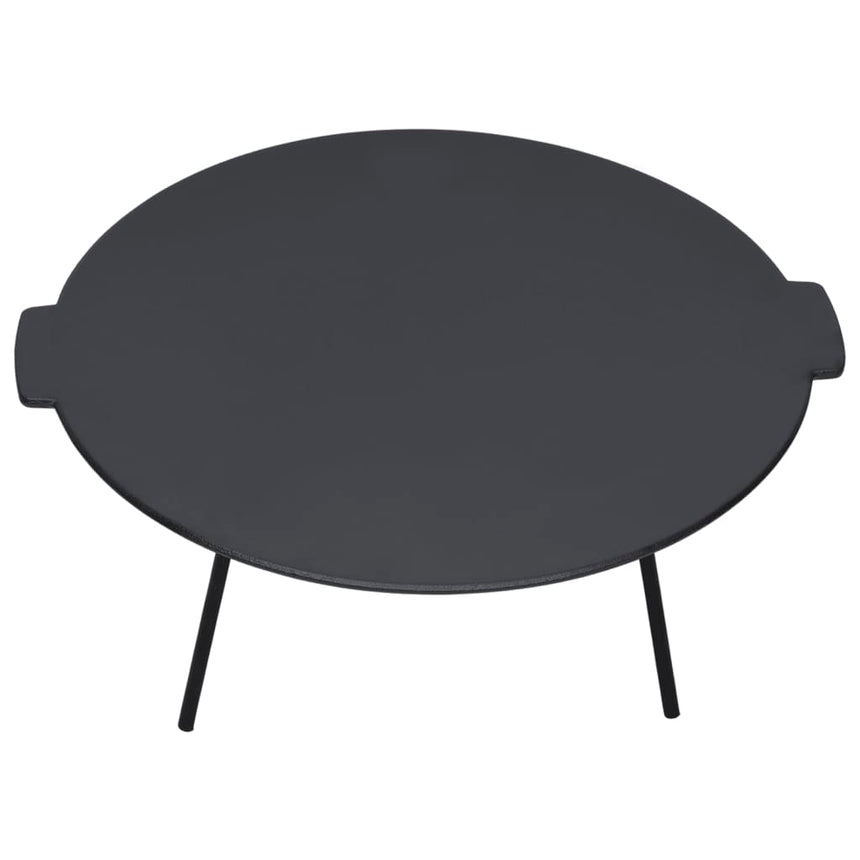 Grillplaat Ø44 Cm Gietijzer Wit En Grijs
