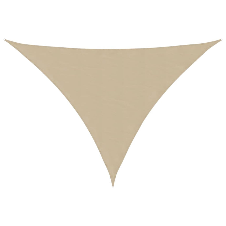 Zonnescherm Driehoekig 3,5X3,5X4,9 M Oxford Stof Beige