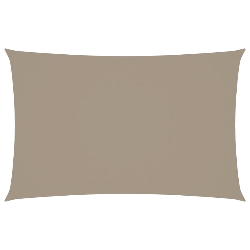 Zonnescherm Rechthoekig Oxford Stof Taupe