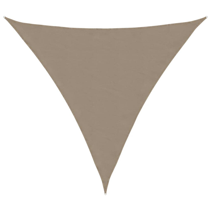 Zonnescherm Driehoekig Oxford Stof Taupe