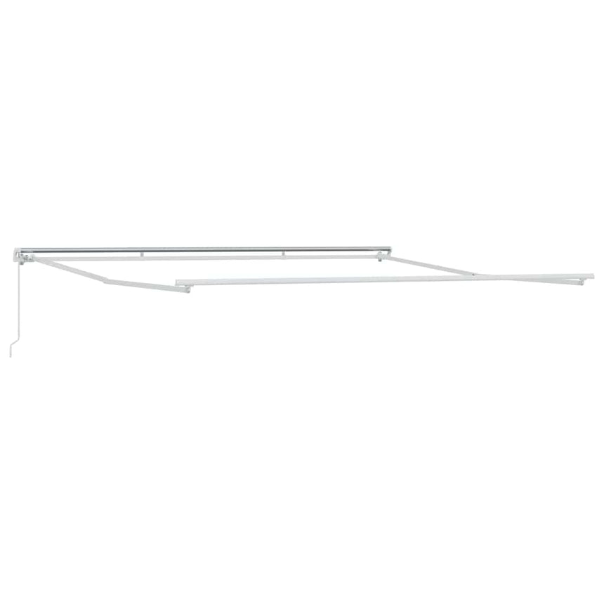 vidaXL Cadre d'auvent Blanc 500 × 350 cm Aluminium