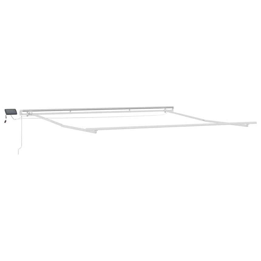 vidaXL Cadre d'auvent Blanc 500 × 350 cm Aluminium
