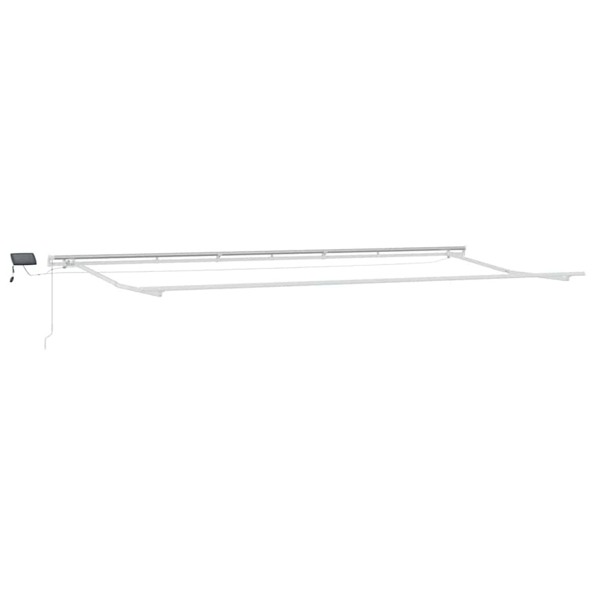 vidaXL Cadre d'auvent Blanc 600 × 350 cm Aluminium