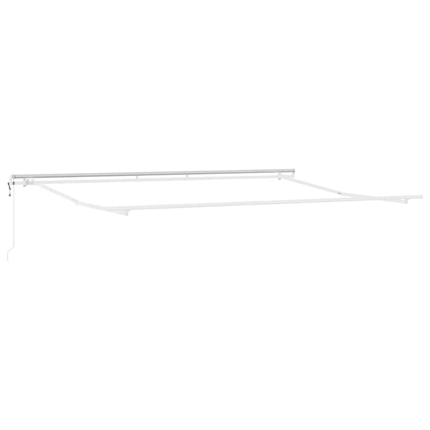 vidaXL Cadre d'auvent Blanc 500 × 300 cm Aluminium