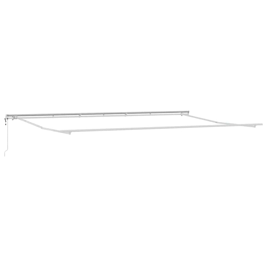 vidaXL Cadre d'auvent Blanc 600 × 350 cm Aluminium