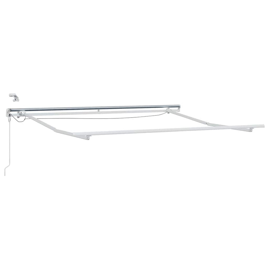 vidaXL Cadre d'auvent Blanc 350 x 250 cm Aluminium
