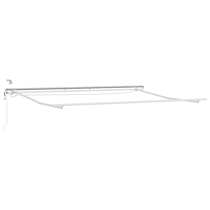vidaXL Cadre d'auvent Blanc 500 × 300 cm Aluminium