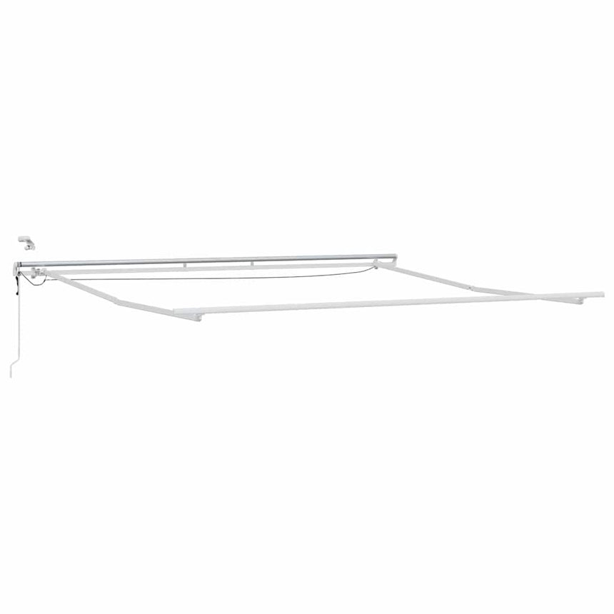 vidaXL Cadre d'auvent Blanc 500 × 350 cm Aluminium