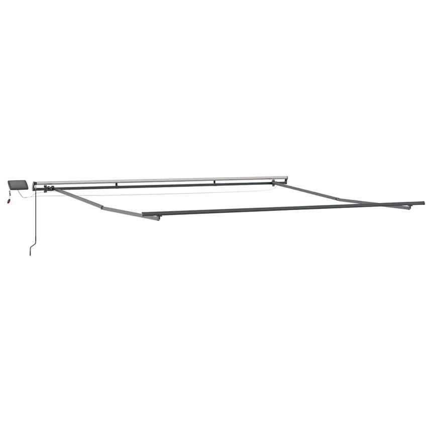 vidaXL Cadre d'auvent Anthracite 500 × 350 cm Aluminium