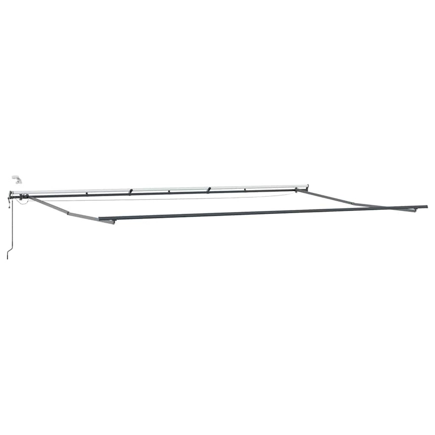 vidaXL Cadre d'auvent Anthracite 600 × 350 cm Aluminium