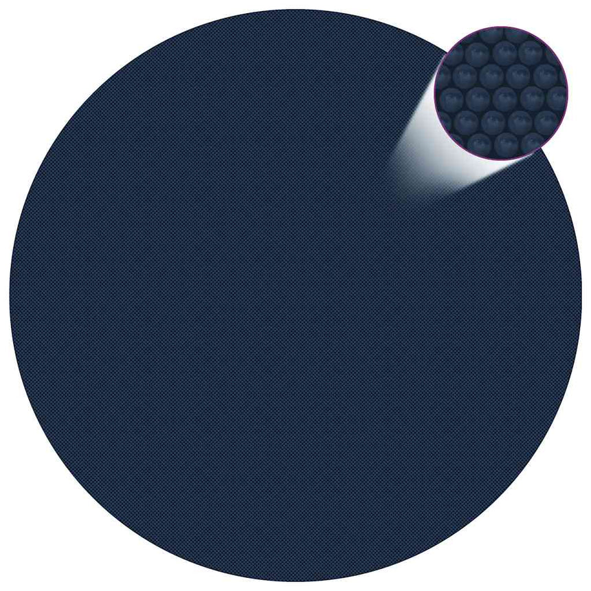 Zwembadfolie Solar Drijvend 356 Cm Pe Zwart En Blauw