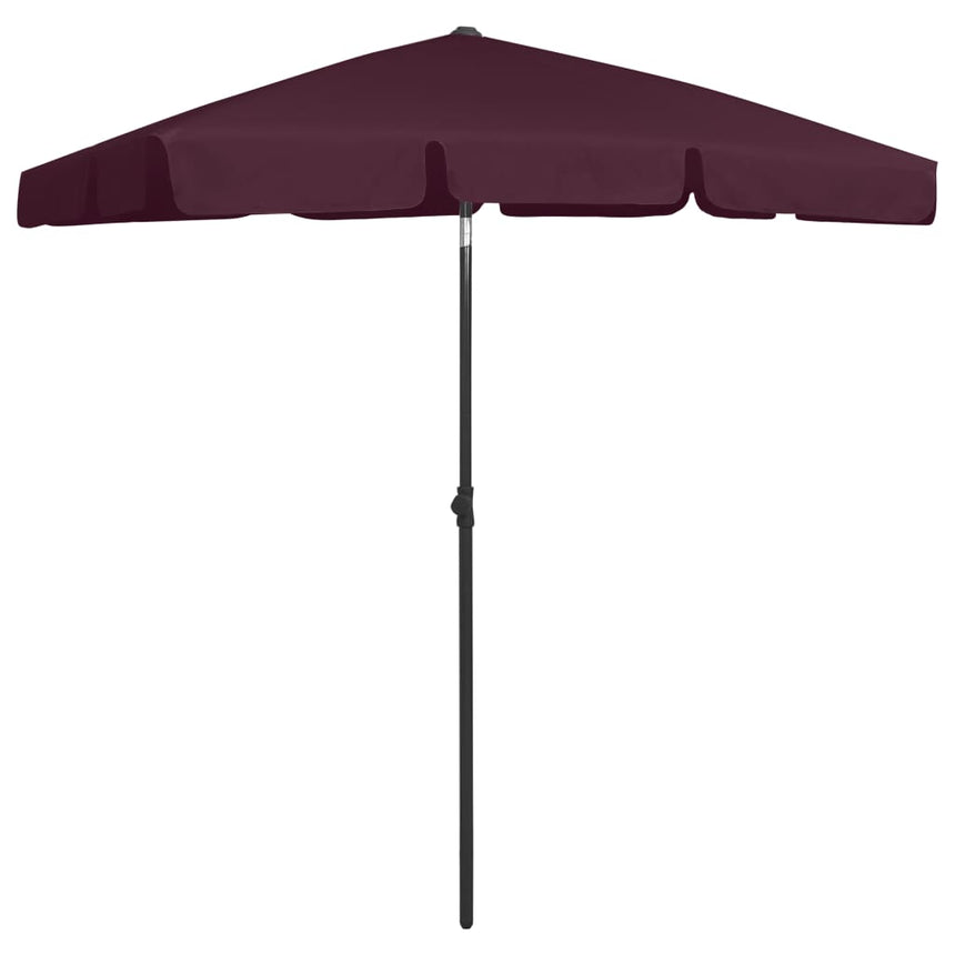 Strandparasol 180X120 Cm Bordeauxrood