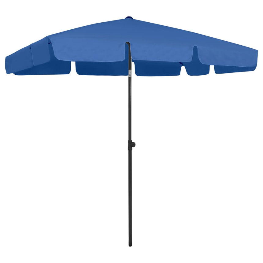 Strandparasol 200X125 Cm Azuurblauw