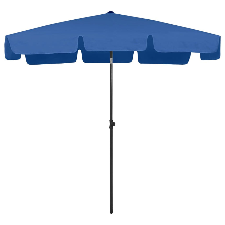 Strandparasol 200X125 Cm Azuurblauw