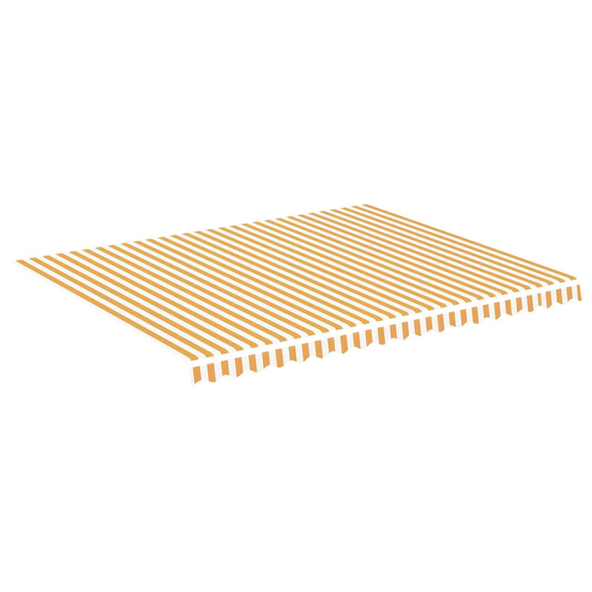 Vervangingsdoek Voor Luifel 4,5X3,5 M Geel En Wit