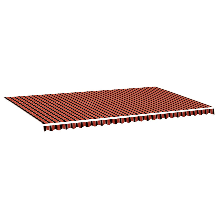 Vervangingsdoek Voor Luifel 6X3,5 M Oranje En Bruin