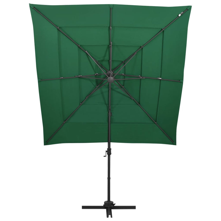 Parasol 4-Laags Met Aluminium Paal 250X250 Cm