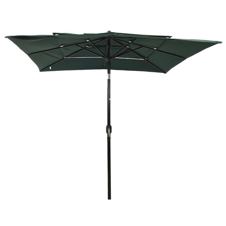 Parasol 3-Laags Met Aluminium Paal 2,5X2,5 M