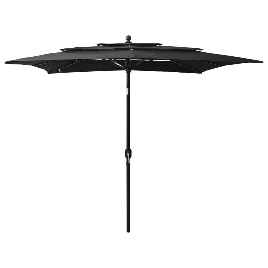 Parasol 3-Laags Met Aluminium Paal 2,5X2,5 M