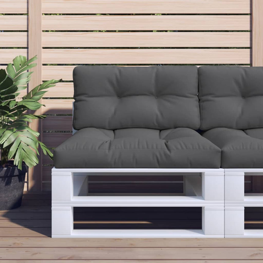 Palletkussen 80X40X12 Cm Stof Antracietkleurig