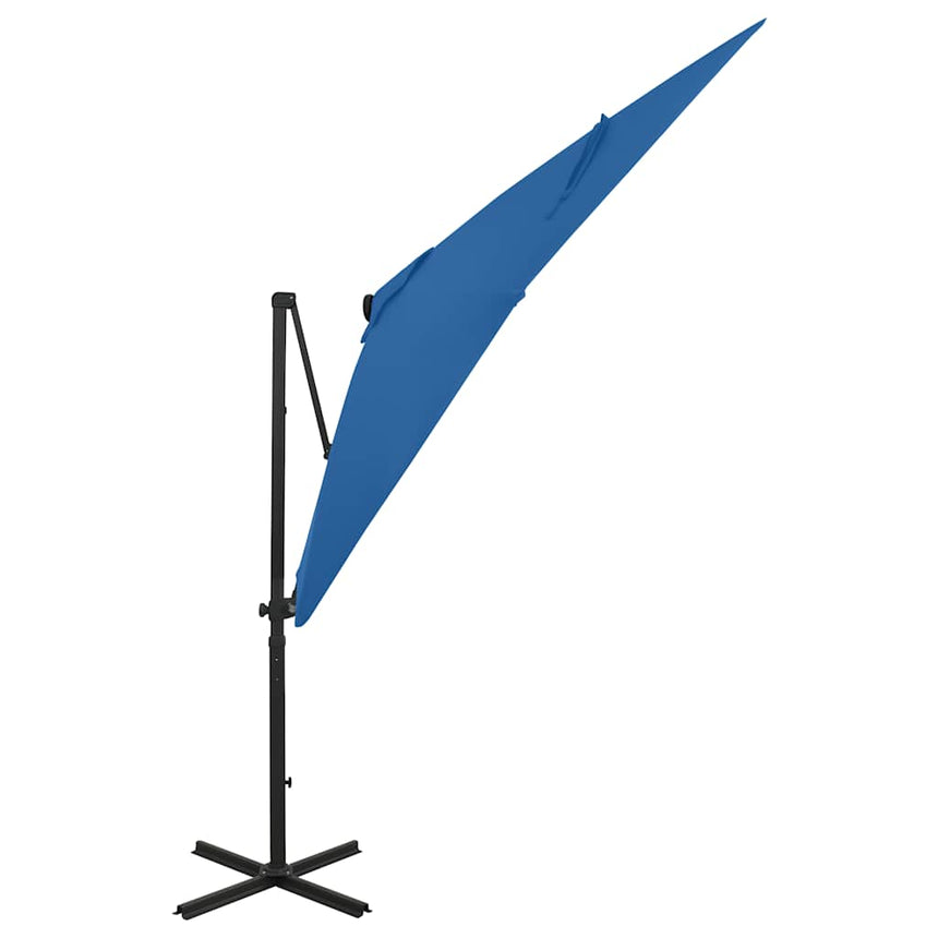 Zweefparasol Met Paal En Led-Verlichting