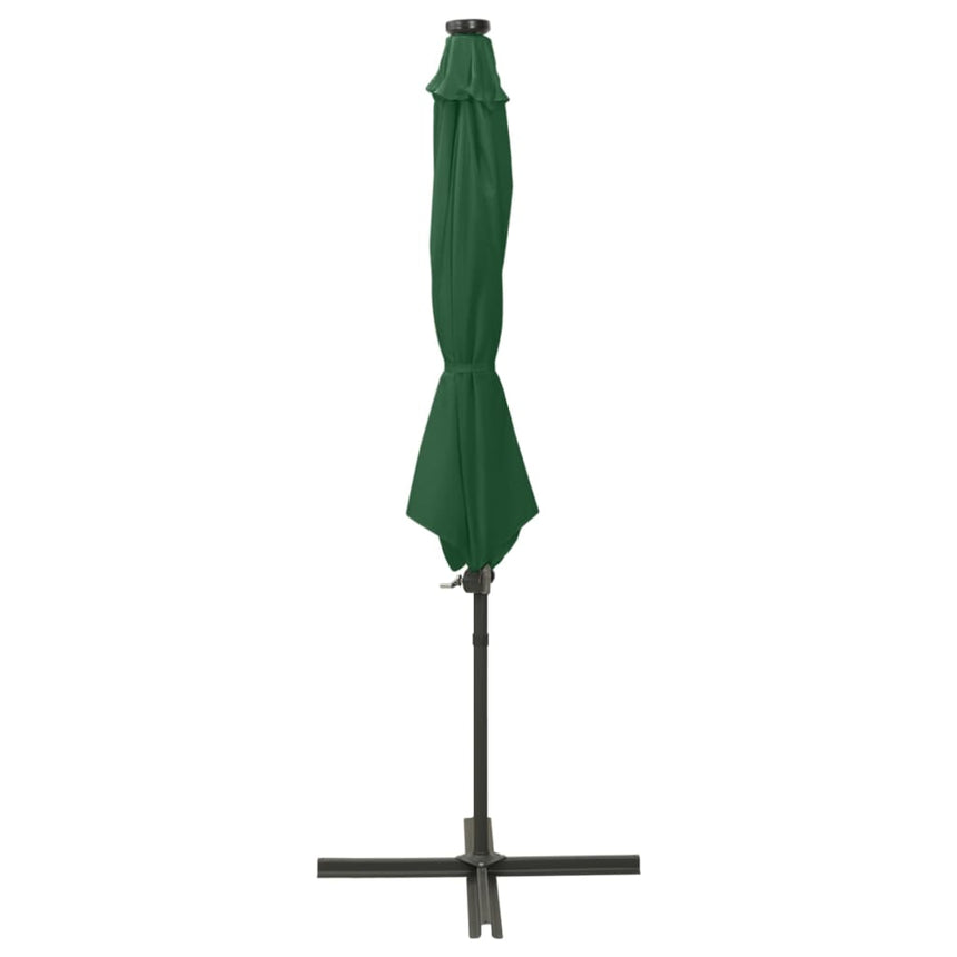 Zweefparasol Met Paal En Led-Verlichting 300 Cm