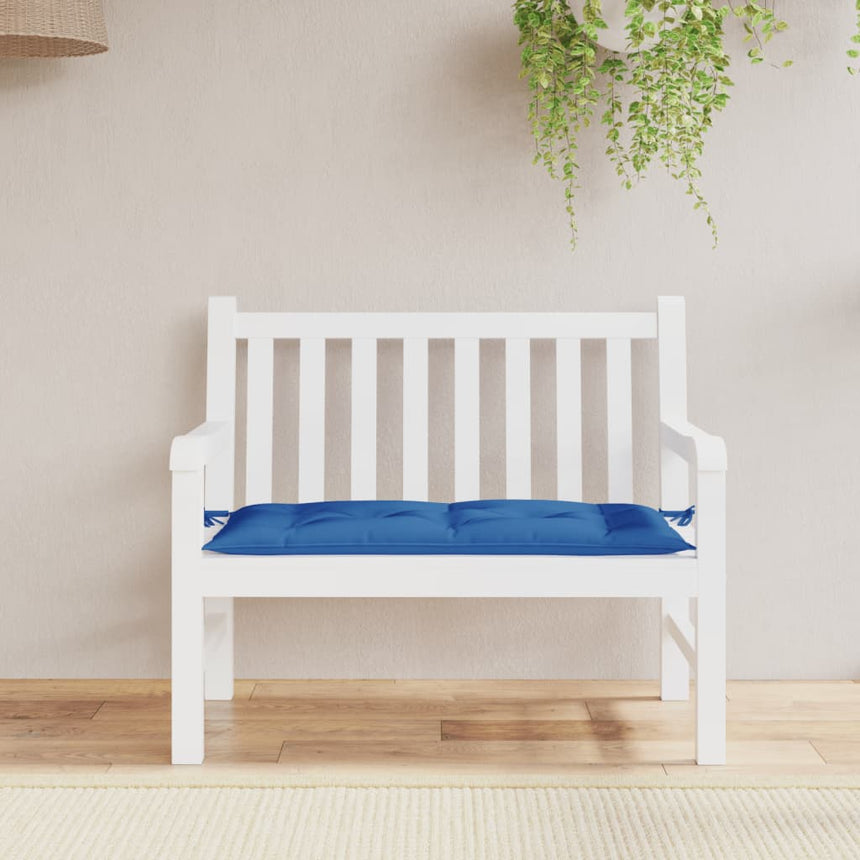 Tuinbankkussen 100X50X7 Cm Oxford Stof Blauw