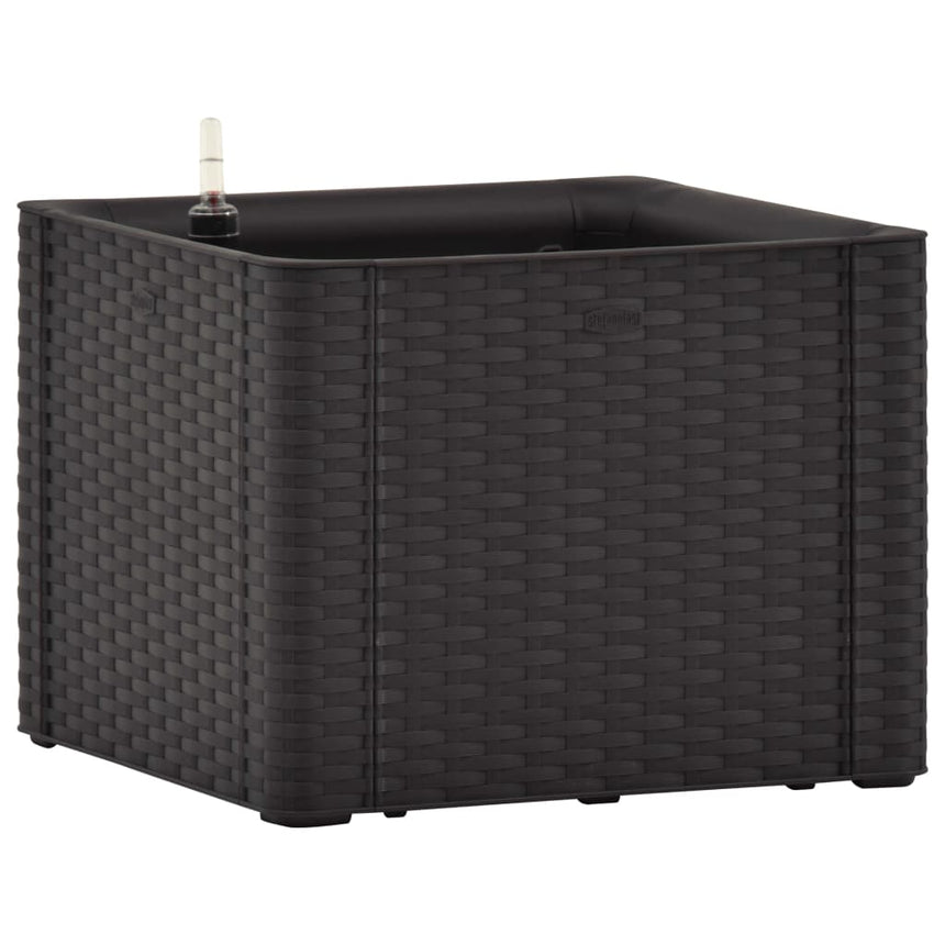 Plantenbak Hoog Met Zelfbewateringssysteem 43X43X33Cm Antraciet