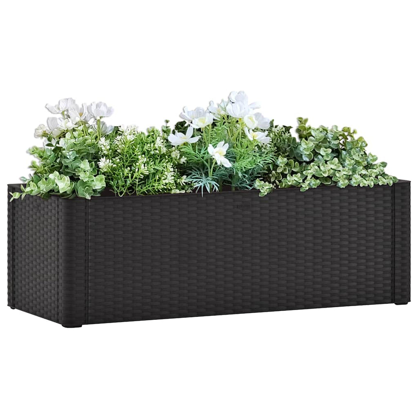 Plantenbak Hoog Met Zelfbewateringssysteem 43X43X33Cm Antraciet