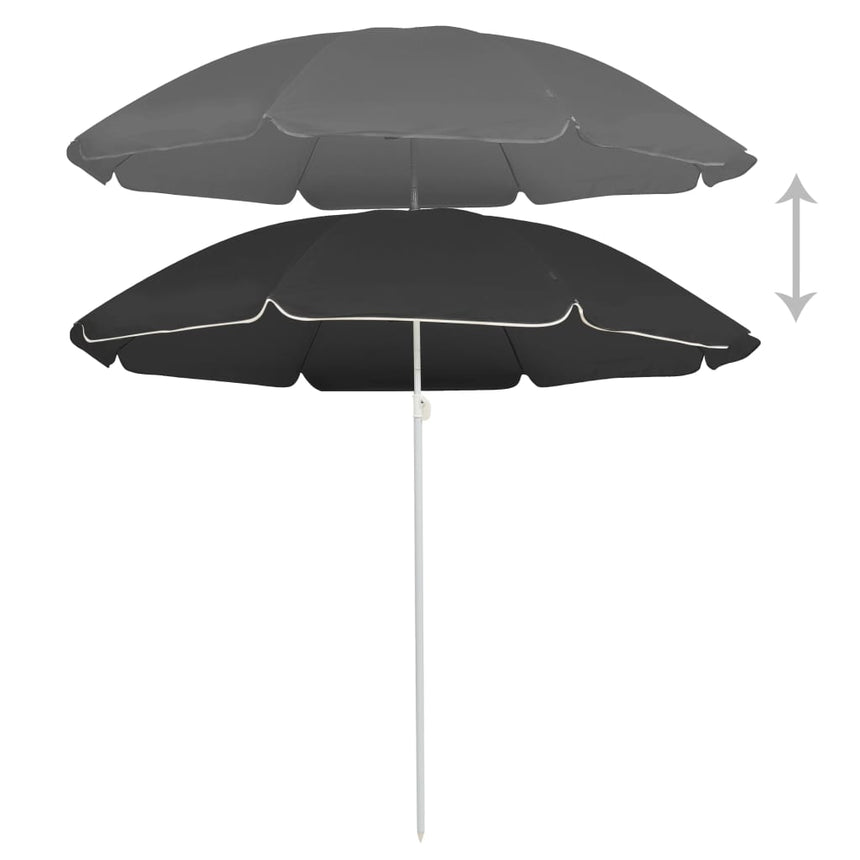 Parasol Met Stalen Paal Kleurig