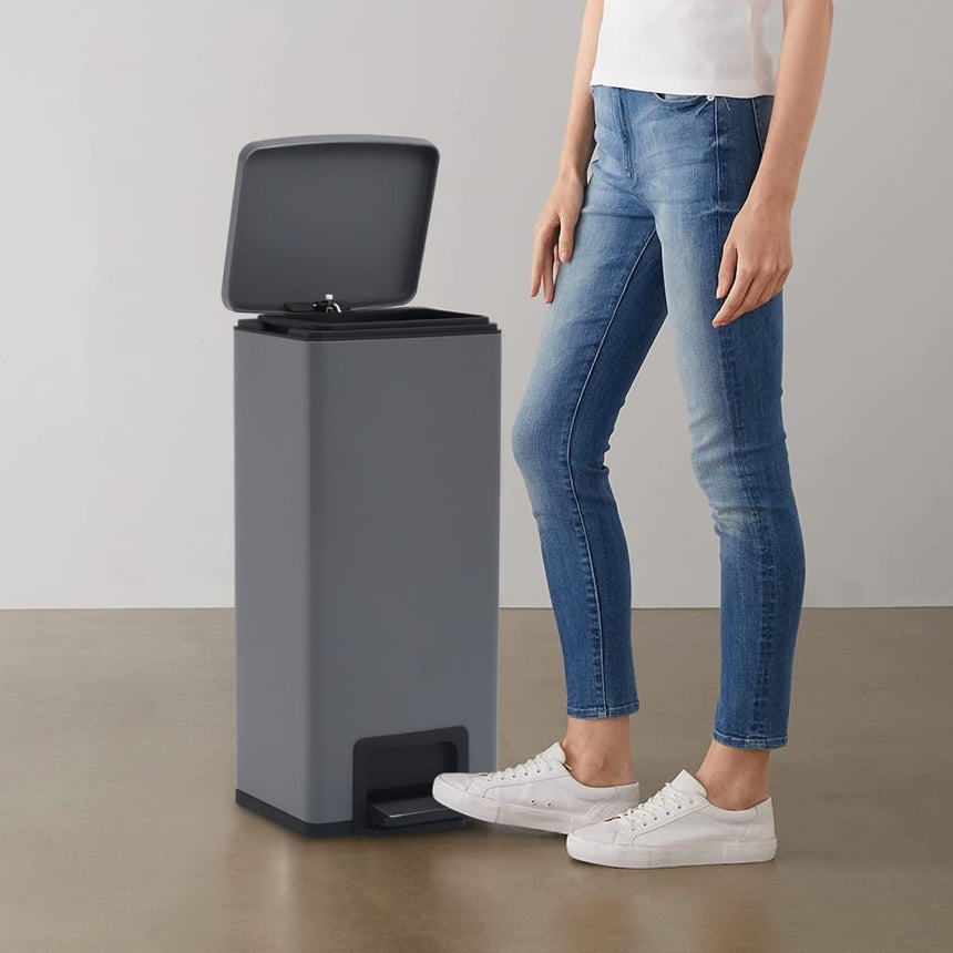 Pedaalemmer Met Anti-Vingerafdruk 30 L Rvs Kleurig