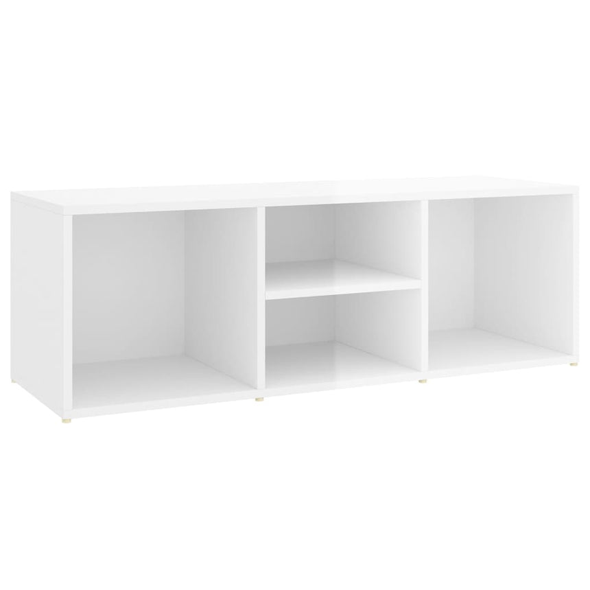 Schoenenopbergbank 105X35X35 Cm Spaanplaat Hoogglans Wit